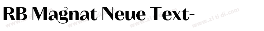 RB Magnat Neue Text字体转换